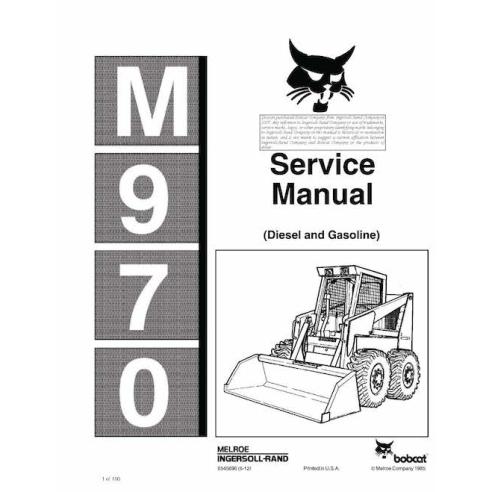 Bobcat M970 skid steer loader pdf service manual  - BobCat manuals - BOBCAT-970-6545690-sm