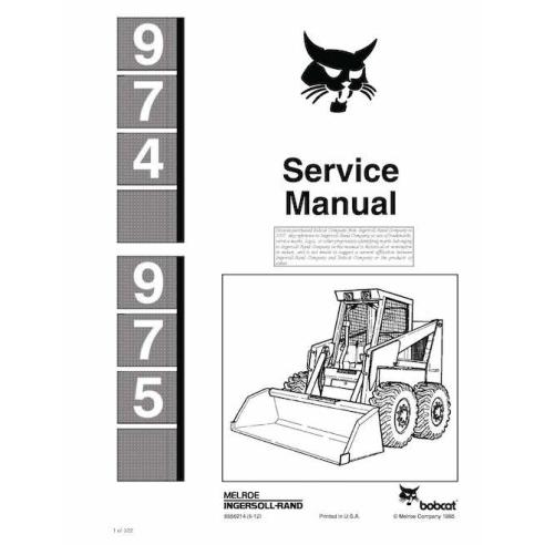 Bobcat 974, 975 skid steer loader pdf service manual  - BobCat manuals - BOBCAT-974_975-6556214-sm