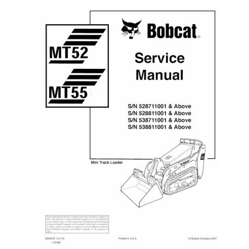 Bobcat MT52, MT55 mini cargadora de orugas manual de servicio en pdf - Gato montés manuales - BOBCAT-MT52_MT55-6903372-sm
