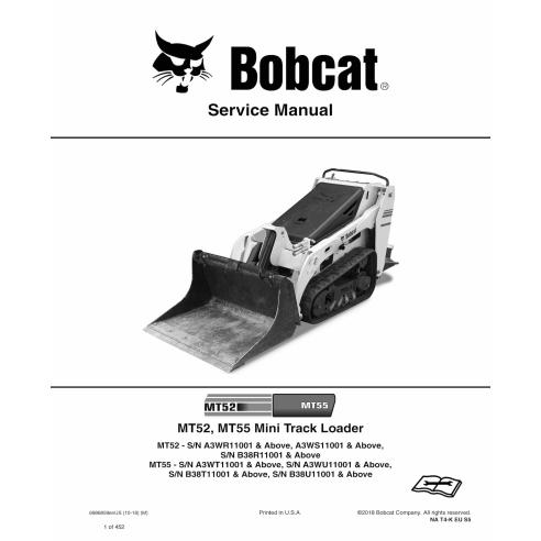Bobcat MT52, MT55 mini cargadora de orugas manual de servicio en pdf - Gato montés manuales - BOBCAT-MT52_MT55-6986859-sm