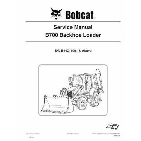 Bobcat B700 backhoe loader pdf service manual  - BobCat manuals - BOBCAT-B700-7286756-sm