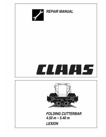 Manual de reparación de la barra de corte plegable Claas Lexion - Claas manuales - CLA-2992110