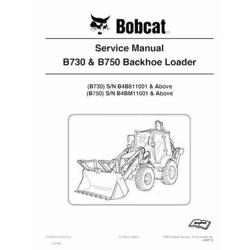 Bobcat B730, B750 backhoe loader pdf service manual  - BobCat manuals - BOBCAT-B730_B750-7310058-sm