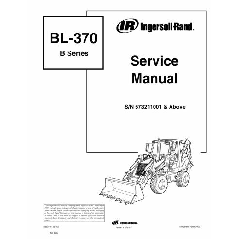 Bobcat BL-370 backhoe loader pdf service manual  - BobCat manuals - BOBCAT-BL370-22535801-sm