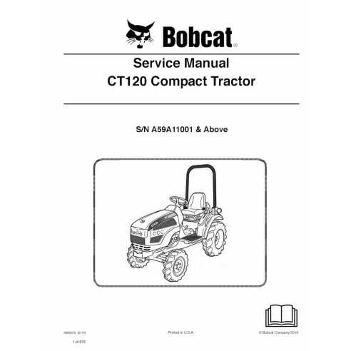 Bobcat CT120 compact tractor pdf manual de servicio - Gato montés manuales - BOBCAT-CT120-6986523-sm