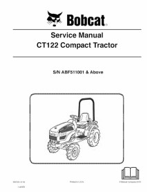 Bobcat CT122 compact tractor pdf service manual  - BobCat manuals - BOBCAT-CT122-6987028-sm