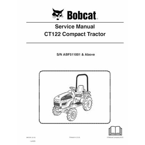 Bobcat CT122 compact tractor pdf service manual  - BobCat manuals - BOBCAT-CT122-6987028-sm