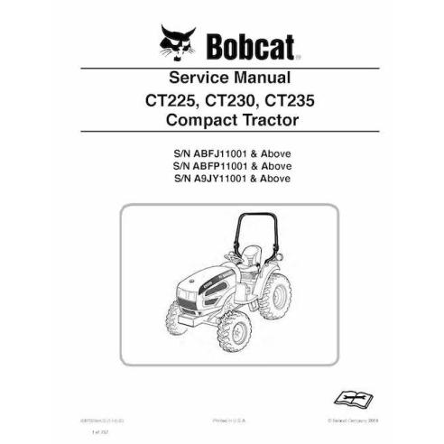 Bobcat CT225, CT230, CT235 compact tractor pdf service manual  - BobCat manuals - BOBCAT-CT225_CT230_CT235-6987029-sm
