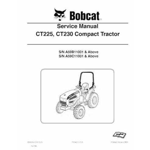 Bobcat CT225, CT230 compact tractor pdf manual de servicio - Gato montés manuales - BOBCAT-CT225_CT230-6986526-sm