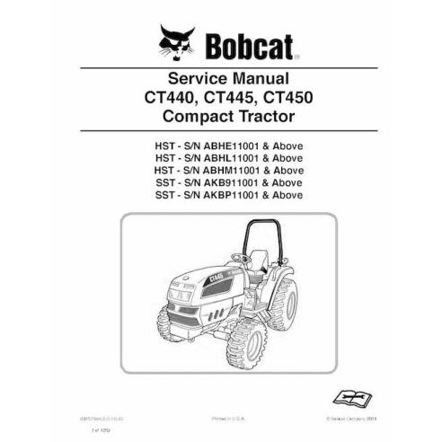 Bobcat CT440, CT445, CT450 compact tractor pdf service manual  - BobCat manuals - BOBCAT-CT440_CT445_CT450-6987079-sm