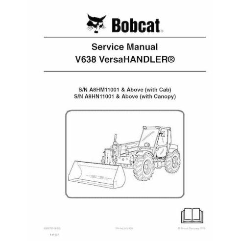 Manipulador telescópico Bobcat V638 manual de servicio en pdf - Gato montés manuales - BOBCAT-V638-6986763-sm