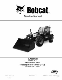 Bobcat V723 telescopic handler pdf service manual  - BobCat manuals - BOBCAT-V723-7324187-sm