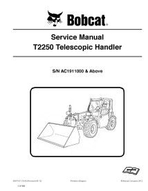 Bobcat T2250 telescopic handler pdf service manual  - BobCat manuals