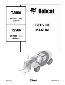 Bobcat T2256, T2266 manipulador telescópico pdf manual de servicio - BobCat manuales