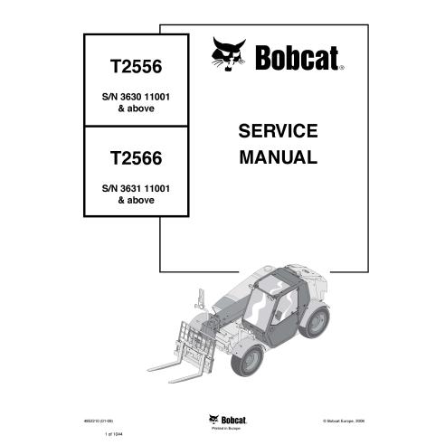 Bobcat T2256, T2266 telescopic handler pdf service manual  - BobCat manuals - BOBCAT-T2556_T2566-4852210-sm