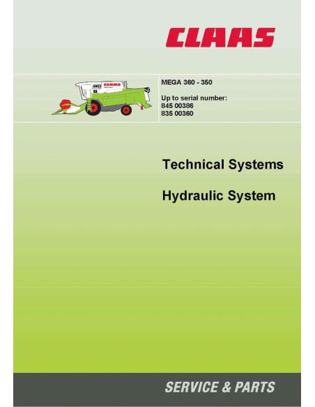 CLA-2995042 Manual de sistemas técnicos para cosechadoras Claas Mega 360-350