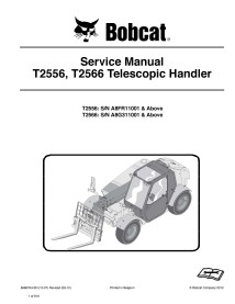 Bobcat T2256, T2266 manipulador telescópico pdf manual de servicio - BobCat manuales