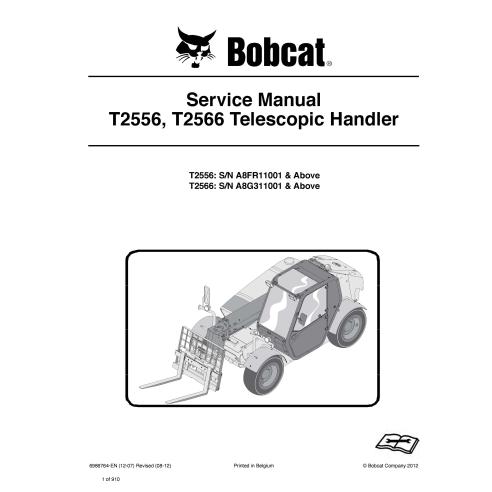 Bobcat T2256, T2266 manipulador telescópico manual de serviço em pdf - Lince manuais - BOBCAT-T2556_T2566-6986764-sm