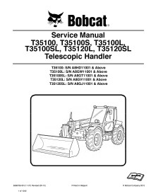 Bobcat T35100, T35100L, T35100SL, T35120L, T35120SL manipulador telescópico pdf manual de servicio - BobCat manuales