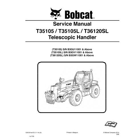 Bobcat T35105, T35105L, T36120SL manipulador telescópico manual de serviço em pdf - Lince manuais - BOBCAT-T35105_T36120SL-72...