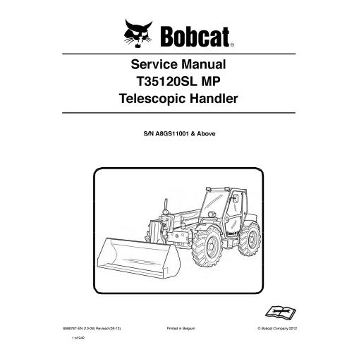 Bobcat T35120SL MP telescopic handler pdf service manual  - BobCat manuals - BOBCAT-T35120-6986767-sm
