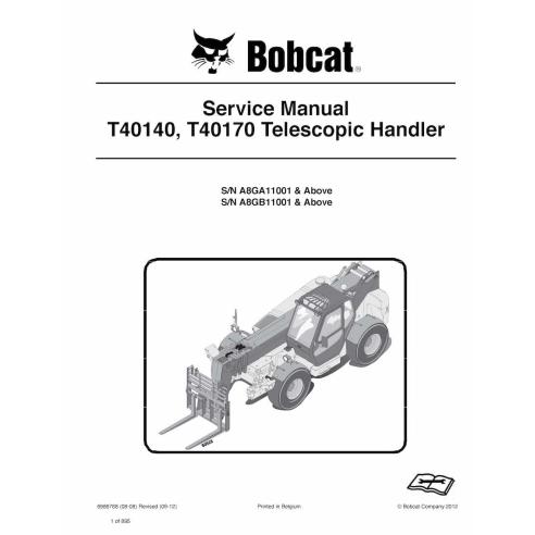 Bobcat T40140, T40170 manipulador telescópico manual de serviço em pdf - Lince manuais - BOBCAT-T40140_T40170-6986768-sm