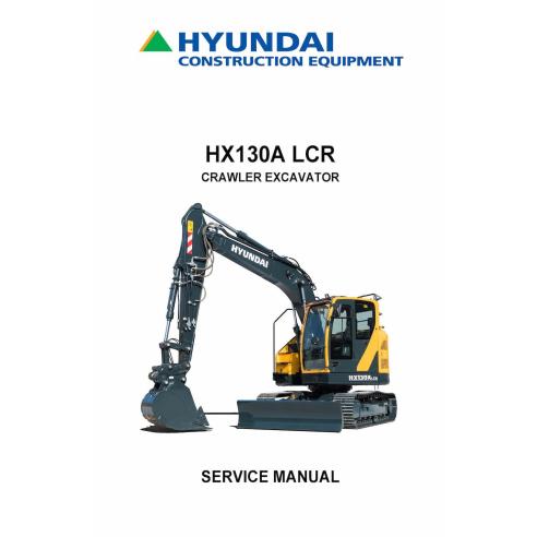 Hyundai HX130A LCR crawler excavator pdf service manual  - Hyundai manuals - HYUNDAI-HX130A-LCR-SM