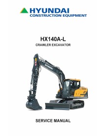 Manual de serviço em pdf da escavadeira de esteira Hyundai HX140A L - Hyundai manuais