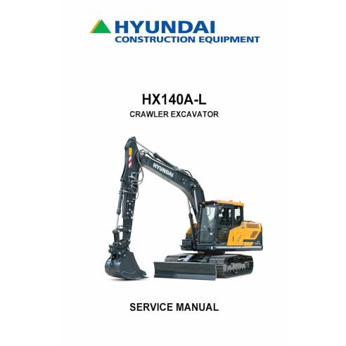 Hyundai HX140A L crawler excavator pdf service manual  - Hyundai manuals - HYUNDAI-HX140A-L-SM