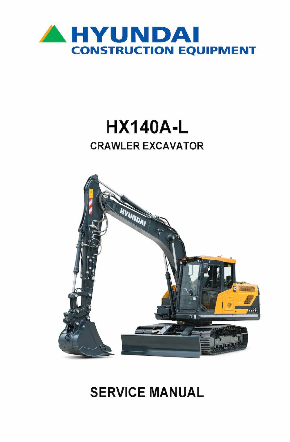 Hyundai HX140A L Excavadora De Cadenas Pdf Manual De Servicio