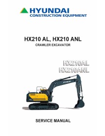 Hyundai HX210A L, HX210A NL crawler excavator pdf service manual  - Hyundai manuals - HYUNDAI-HX210A-L-NL-SM