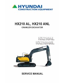 Manuel d'entretien pdf de la pelle sur chenilles Hyundai HX210A L, HX210A NL - Hyundai manuels - HYUNDAI-HX210A-L-NL-SM