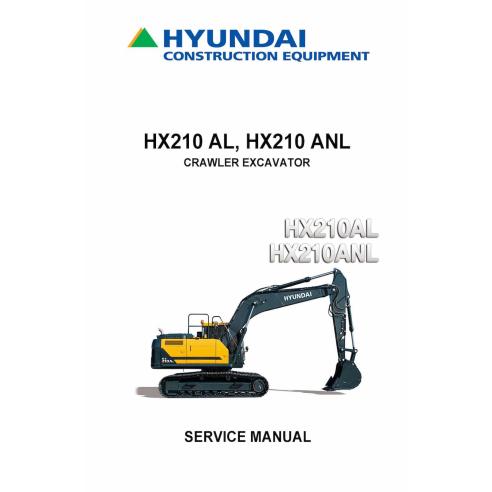 Hyundai HX210A L, HX210A NL crawler excavator pdf service manual  - Hyundai manuals - HYUNDAI-HX210A-L-NL-SM