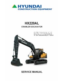 Hyundai HX220A L crawler excavator pdf service manual  - Hyundai manuals - HYUNDAI-HX220AL-SM