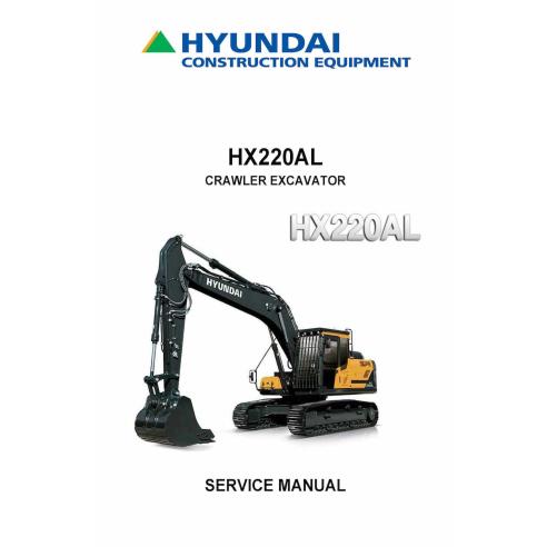 Hyundai HX220A L crawler excavator pdf service manual  - Hyundai manuals - HYUNDAI-HX220AL-SM