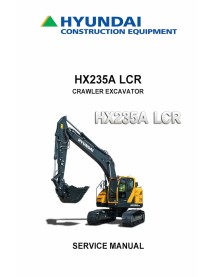 Hyundai HX235A LCR crawler excavator pdf service manual  - Hyundai manuals - HYUNDAI-HX235A-LCR-SM