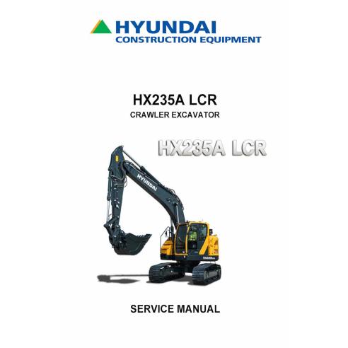 Hyundai HX235A LCR crawler excavator pdf service manual  - Hyundai manuals - HYUNDAI-HX235A-LCR-SM