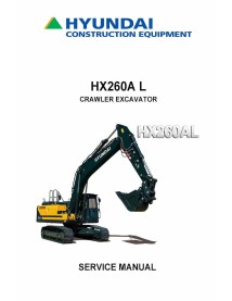 Hyundai HX260A L crawler excavator pdf service manual  - Hyundai manuals - HYUNDAI-HX260AL-SM