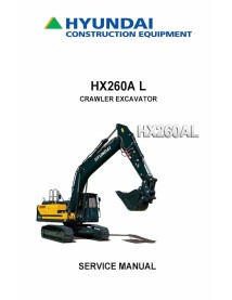 Manual de serviço em pdf da escavadeira de esteira Hyundai HX260A L - hyundai manuais - HYUNDAI-HX260AL-SM