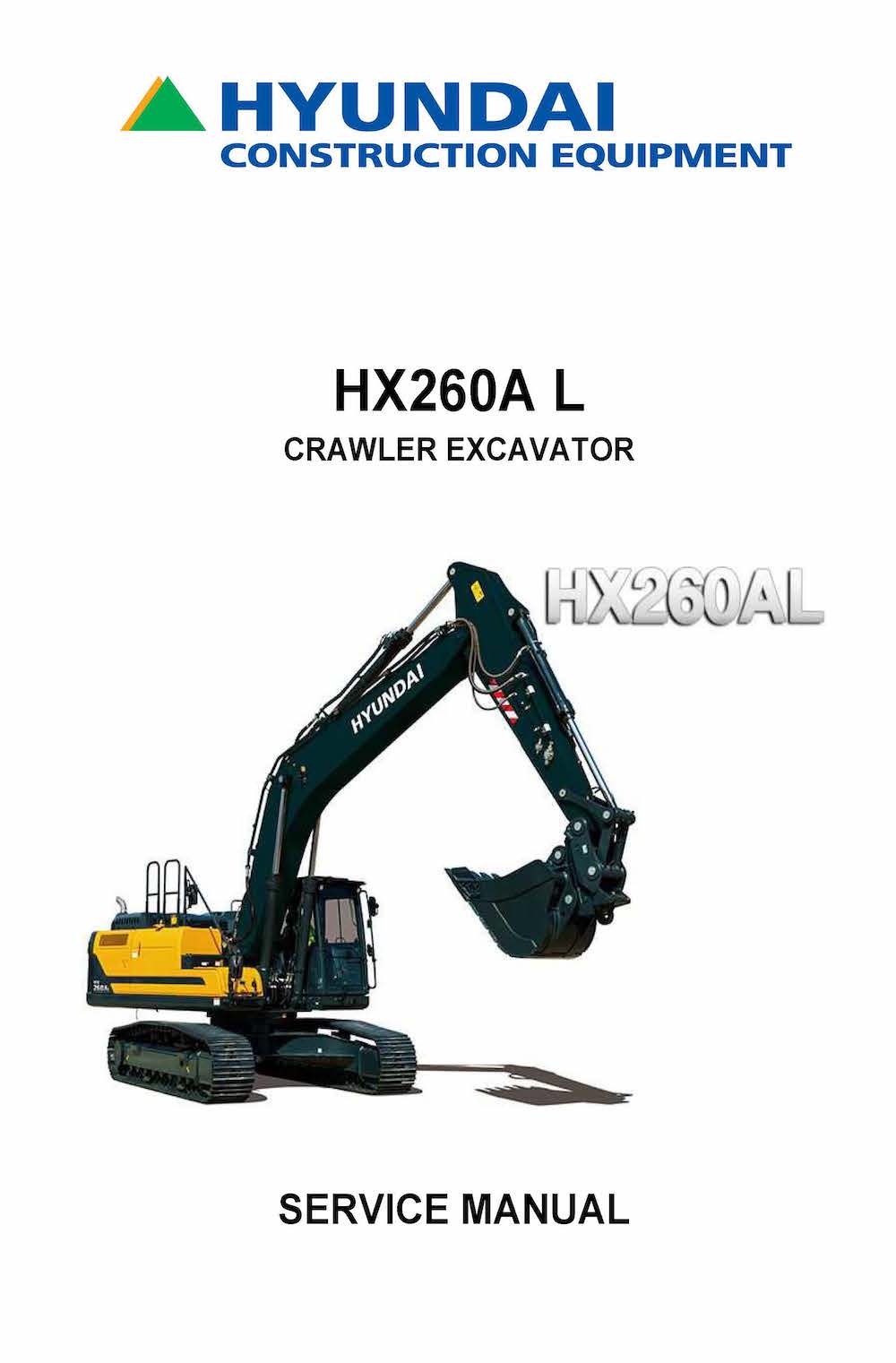 Hyundai HX260A L Excavadora De Cadenas Pdf Manual De Servicio