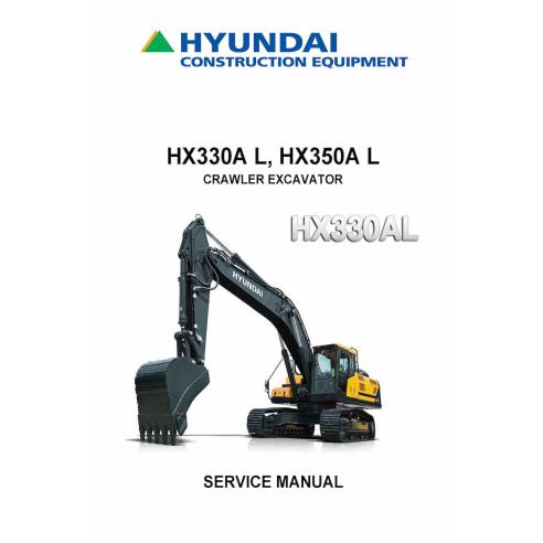 Manual de serviço em pdf da escavadeira de esteira Hyundai HX330A L, HX350A L - hyundai manuais - HYUNDAI-HX330AL-SM