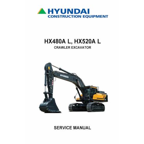 Hyundai HX480A L, HX520A L crawler excavator pdf service manual  - Hyundai manuals - HYUNDAI-HX480-520A-L-SM