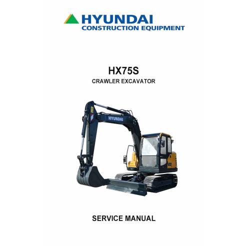 Hyundai HX75S crawler excavator pdf service manual  - Hyundai manuals - HYUNDAI-HX75S-SM