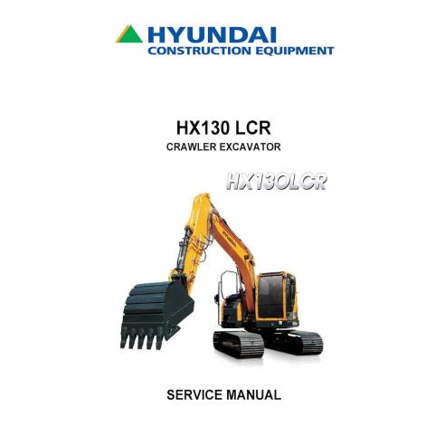 Hyundai HX130 LCR crawler excavator pdf service manual  - Hyundai manuals - HYUNDAI-HX130LCR-SM