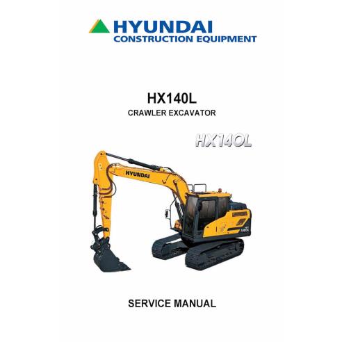 Hyundai HX140 L crawler excavator pdf service manual  - Hyundai manuals - HYUNDAI-HX140L-SM