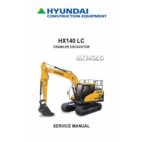 Hyundai HX140 LC crawler excavator pdf service manual  - Hyundai manuals - HYUNDAI-HX140LC-SM