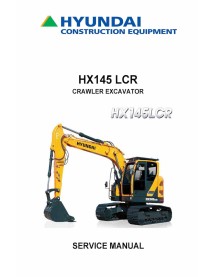 Hyundai HX145 LCR crawler excavator pdf service manual  - Hyundai manuals