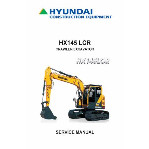 Hyundai HX145 LCR crawler excavator pdf service manual  - Hyundai manuals - HYUNDAI-HX145LCR-SM