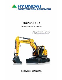 Hyundai HX235 LCR crawler excavator pdf service manual  - Hyundai manuals - HYUNDAI-HX235LCR-SM