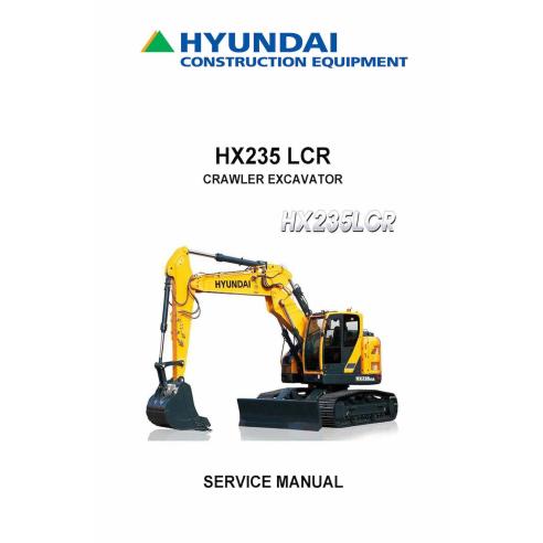 Hyundai HX235 LCR crawler excavator pdf service manual  - Hyundai manuals - HYUNDAI-HX235LCR-SM